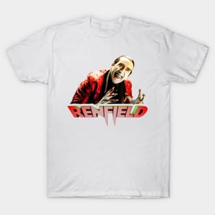 Renfield movie Nicolas Cage as count dracula fan works graphic design by ironpalette T-Shirt